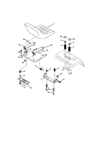 Seat Assembly parts for Craftsman Front-Engine Lawn Tractor 917275285 from AppliancePartsPros.com