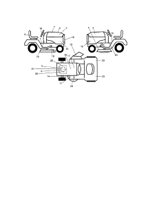 Decals parts for Craftsman Front-Engine Lawn Tractor 917275285 from AppliancePartsPros.com