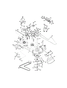 Mower Deck parts for Craftsman Front-Engine Lawn Tractor 917275287 from AppliancePartsPros.com