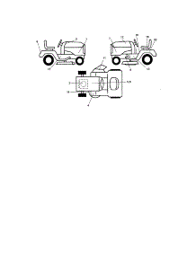 Decals parts for Craftsman Front-Engine Lawn Tractor 917275350 from AppliancePartsPros.com
