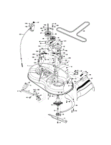 Mower Deck parts for Craftsman Front-Engine Lawn Tractor 917275351 from AppliancePartsPros.com