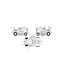 Decals parts for Craftsman Front-Engine Lawn Tractor 917275352 from AppliancePartsPros.com
