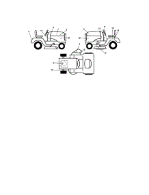 Decals parts for Craftsman Front-Engine Lawn Tractor 917275370 from AppliancePartsPros.com