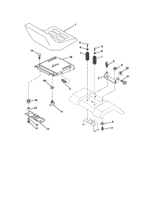 Seat Assembly parts for Craftsman Front-Engine Lawn Tractor 917275371 from AppliancePartsPros.com