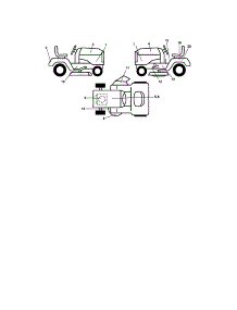 Decals parts for Craftsman Front-Engine Lawn Tractor 917275390 from AppliancePartsPros.com
