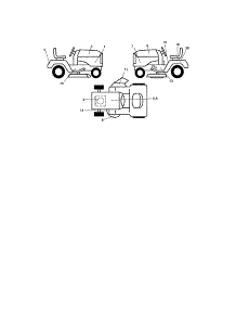 Decals parts for Craftsman Front-Engine Lawn Tractor 917275391 from AppliancePartsPros.com