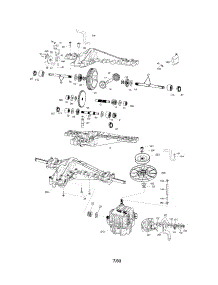 Peerless Transaxle - 2000-006A parts for Craftsman Front-Engine Lawn Tractor 917275400 from AppliancePartsPros.com