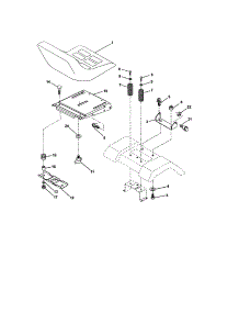 Seat Assembly parts for Craftsman Front-Engine Lawn Tractor 917275400 from AppliancePartsPros.com