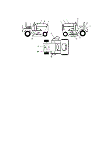 Decals parts for Craftsman Front-Engine Lawn Tractor 917275400 from AppliancePartsPros.com