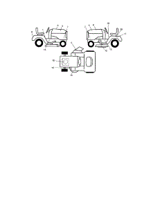 Decals parts for Craftsman Front-Engine Lawn Tractor 917275401 from AppliancePartsPros.com