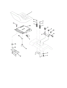Seat Assembly parts for Craftsman Front-Engine Lawn Tractor 917275520 from AppliancePartsPros.com