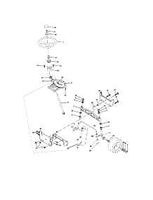 Steering parts for Craftsman Front-Engine Lawn Tractor 917275631 from AppliancePartsPros.com