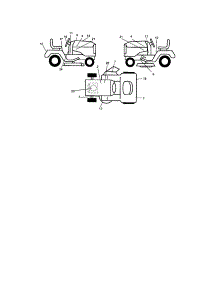 Decals parts for Craftsman Front-Engine Lawn Tractor 917275631 from AppliancePartsPros.com