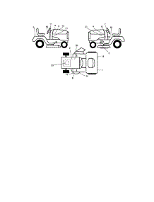 Decals parts for Craftsman Front-Engine Lawn Tractor 917275640 from AppliancePartsPros.com
