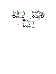Decals parts for Craftsman Front-Engine Lawn Tractor 917275642 from AppliancePartsPros.com