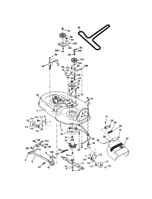 Mower Deck parts for Craftsman Front-Engine Lawn Tractor 917275642 from AppliancePartsPros.com