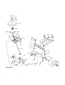 Steering Assembly parts for Craftsman Front-Engine Lawn Tractor 917275643 from AppliancePartsPros.com