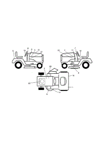 Decals parts for Craftsman Front-Engine Lawn Tractor 917275643 from AppliancePartsPros.com