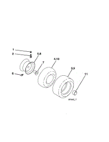 Wheels & Tires parts for Craftsman Front-Engine Lawn Tractor 917275643 from AppliancePartsPros.com