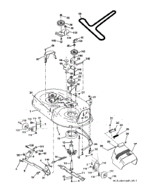 Mower Deck parts for Craftsman Front-Engine Lawn Tractor 917275643 from AppliancePartsPros.com