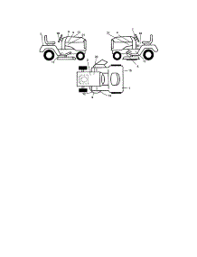 Decals parts for Craftsman Front-Engine Lawn Tractor 917275661 from AppliancePartsPros.com