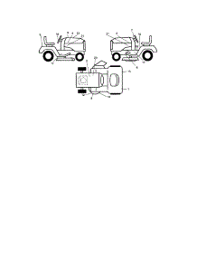 Decals parts for Craftsman Front-Engine Lawn Tractor 917275662 from AppliancePartsPros.com