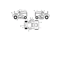 Decals parts for Craftsman Front-Engine Lawn Tractor 917275671 from AppliancePartsPros.com