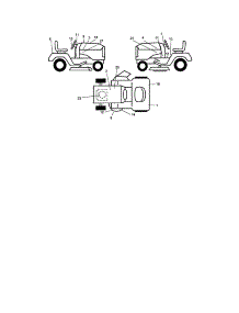 Decals parts for Craftsman Front-Engine Lawn Tractor 917275680 from AppliancePartsPros.com