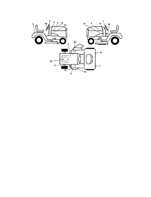 Decals parts for Craftsman Front-Engine Lawn Tractor 917275682 from AppliancePartsPros.com