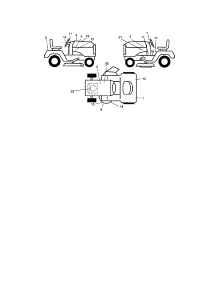 Decals parts for Craftsman Front-Engine Lawn Tractor 917275683 from AppliancePartsPros.com