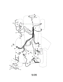 Electrical parts for Craftsman Front-Engine Lawn Tractor 917275684 from AppliancePartsPros.com