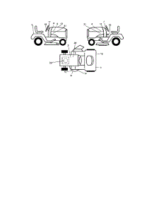 Decals parts for Craftsman Front-Engine Lawn Tractor 917275700 from AppliancePartsPros.com