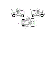 Decals parts for Craftsman Front-Engine Lawn Tractor 917275702 from AppliancePartsPros.com