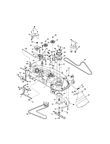 Mower Deck parts for Craftsman Front-Engine Lawn Tractor 917275702 from AppliancePartsPros.com