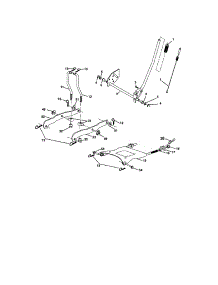 Lift Assembly parts for Craftsman Front-Engine Lawn Tractor 917275703 from AppliancePartsPros.com