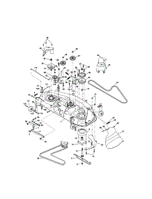 Mower Deck parts for Craftsman Front-Engine Lawn Tractor 917275703 from AppliancePartsPros.com