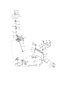 Steering Assembly parts for Craftsman Front-Engine Lawn Tractor 917275751 from AppliancePartsPros.com