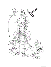 Mower Deck parts for Craftsman Front-Engine Lawn Tractor 917275761 from AppliancePartsPros.com