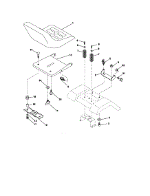 Seat Assembly parts for Craftsman Front-Engine Lawn Tractor 917275821 from AppliancePartsPros.com