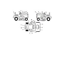 Decals parts for Craftsman Front-Engine Lawn Tractor 917275900 from AppliancePartsPros.com