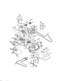 Mower Deck parts for Craftsman Front-Engine Lawn Tractor 917275900 from AppliancePartsPros.com
