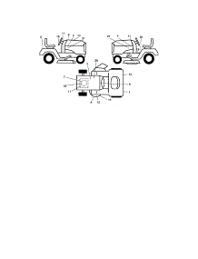 Decals parts for Craftsman Front-Engine Lawn Tractor 917275901 from AppliancePartsPros.com