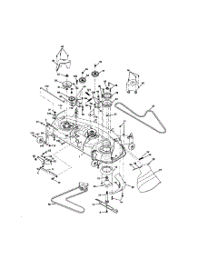 Mower Deck parts for Craftsman Front-Engine Lawn Tractor 917275901 from AppliancePartsPros.com