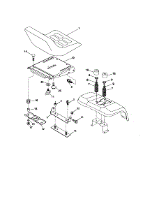 Seat Assembly parts for Craftsman Front-Engine Lawn Tractor 917275902 from AppliancePartsPros.com