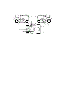 Decals parts for Craftsman Front-Engine Lawn Tractor 917275970 from AppliancePartsPros.com