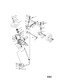 Steering Assembly parts for Craftsman Front-Engine Lawn Tractor 917275971 from AppliancePartsPros.com