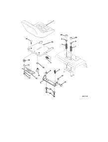 Seat Assembly parts for Craftsman Front-Engine Lawn Tractor 917275971 from AppliancePartsPros.com