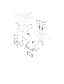 Seat Assembly parts for Craftsman Front-Engine Lawn Tractor 917275972 from AppliancePartsPros.com