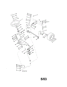 Steering Assembly parts for Craftsman Front-Engine Lawn Tractor 917276010 from AppliancePartsPros.com