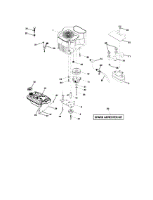 Engine parts for Craftsman Front-Engine Lawn Tractor 917276011 from AppliancePartsPros.com